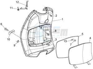 LX 50 4T U.S.A. drawing Front glove