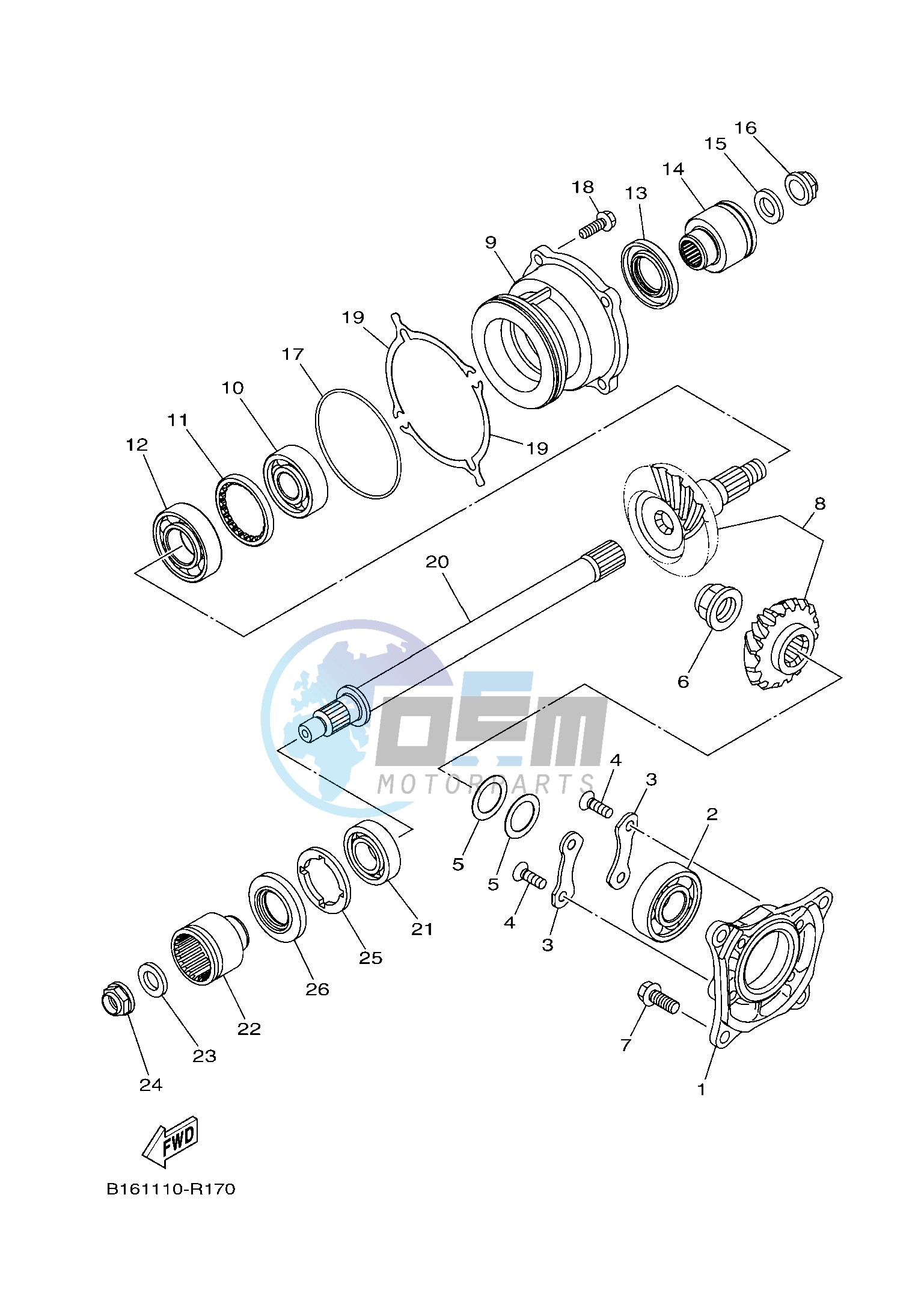 MIDDLE DRIVE GEAR