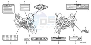 CBF10009 Europe Direct - (ED) drawing CAUTION LABEL