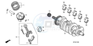 CB600F3A France - (F / CMF ST) drawing CRANKSHAFT/PISTON