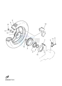 PW50 (2SAE) drawing REAR WHEEL