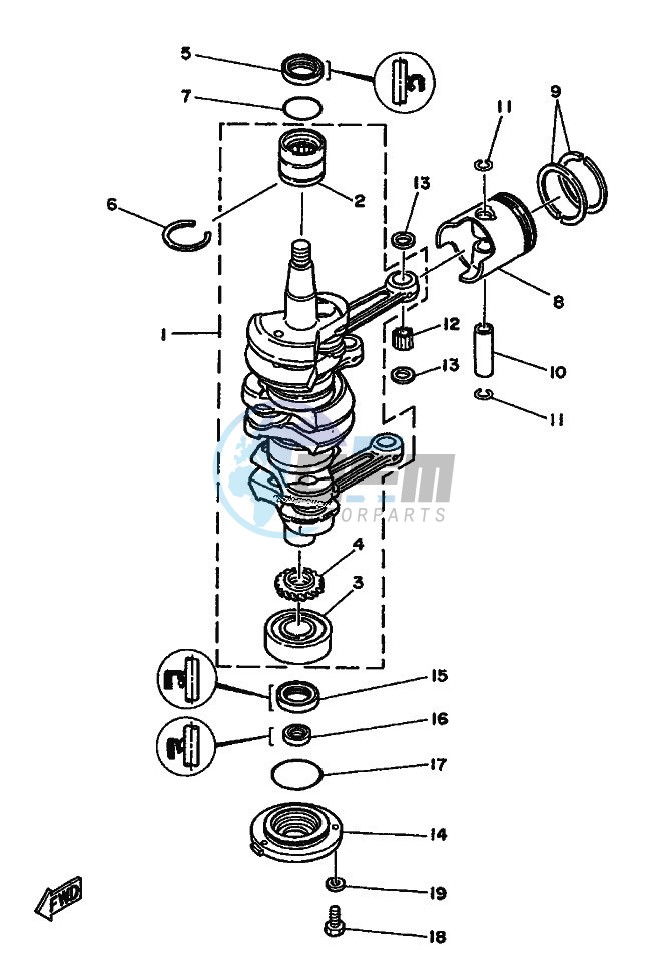 CRANKSHAFT--PISTON