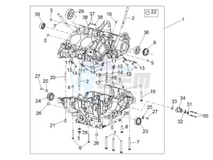 RSV4 1000 APRC Factory ABS (AU, CA, EU, J, RU, USA) drawing Crank-case II