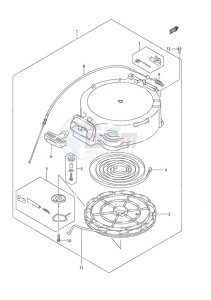 DF 25 drawing Recoil Starter