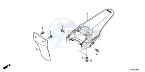 CRF100FC drawing REAR FENDER