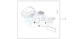 CBF500 drawing TOP BOX 35L BLACK