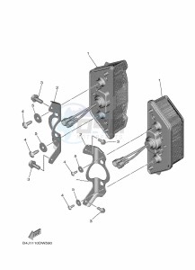 YXF1000EW YX10FRPAN (B4JA) drawing TAILLIGHT