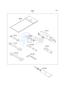 VN 1700 B [VULCAN 1700 VOYAGER ABS] (9FA) B9FA drawing OWNERS TOOLS