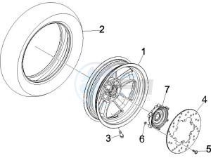 GT 250 ie 60 deg USA drawing Rear Wheel