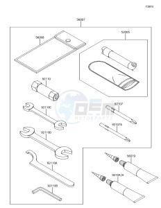 BRUTE FORCE 750 4x4i EPS KVF750HGF EU drawing Owner's Tools