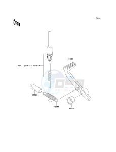 ZX 636 B [NINJA ZX-6R[ (B1-B2) [NINJA ZX-6R drawing BRAKE PEDAL_TORQUE LINK