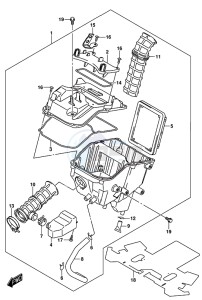 GSX-R125 drawing AIR CLEANER