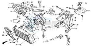 CH125 SPACY 125 drawing RADIATOR (CH125J/L/M/N/P/R)