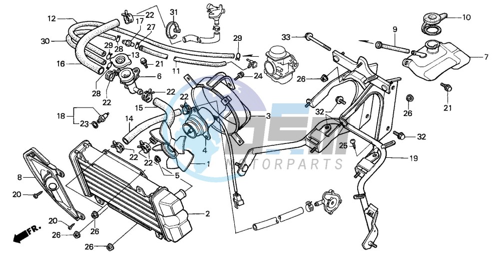 RADIATOR (CH125J/L/M/N/P/R)