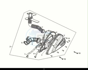 JET 14 50 (XC05W2-EU) (E5) (M1) drawing AIR CLEANER