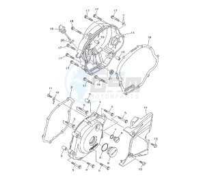 YBR 125 drawing CRANKCASE COVER