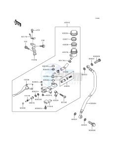 ZX 750 K [NINJA ZX-7R] (K1-K2) [NINJA ZX-7R] drawing CLUTCH MASTER CYLINDER