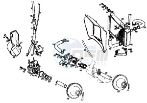 MITO 50 drawing OIL AND WATER PUMP