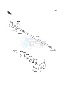 JET SKI STX-15F JT1500A8F FR drawing Drive Shaft