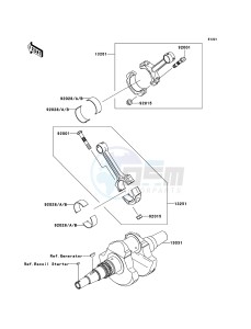 KVF750 4x4 KVF750A7F EU GB drawing Crankshaft