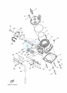 YZ85LW YZ85 (B0GG) drawing CYLINDER