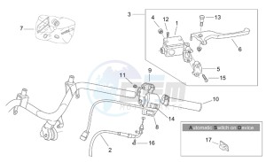 Scarabeo 50 2t (eng. Minarelli) drawing RH controls