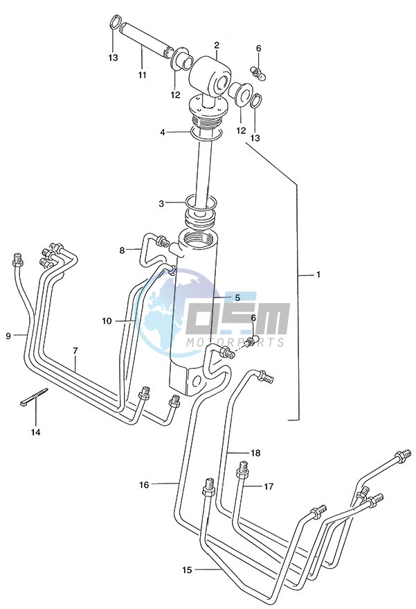 Tilt Cylinder (1986 to 1995)