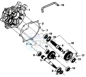 SYMPHONY SR 125 L7 drawing MISSION CASE - DRIVE SHAFT