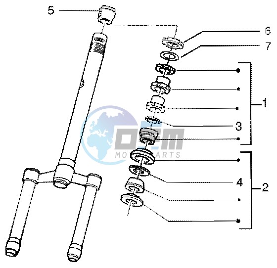 Steering bearing ball tracks