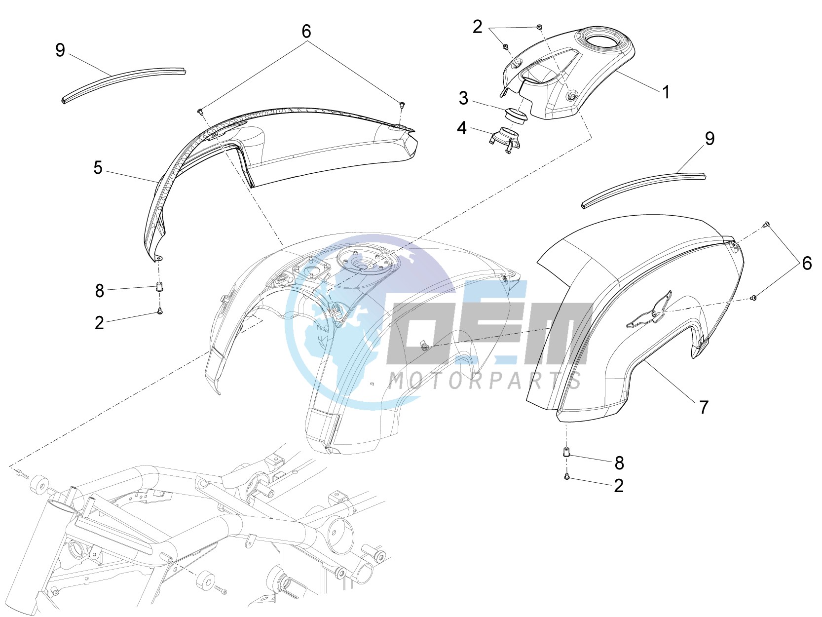 Front mudguard-Pillar