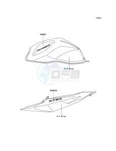 Z750 ZR750-J2H FR GB XX (EU ME A(FRICA) drawing Decals(C.P.Blue)