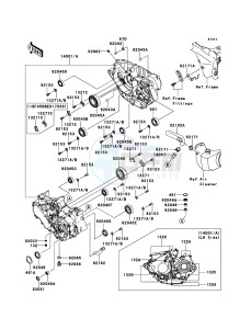 KFX450R KSF450B8F EU drawing Crankcase