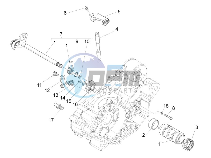 Gear box / Selector / Shift cam