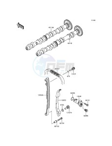 Z800 ZR800AGF FR GB XX (EU ME A(FRICA) drawing Camshaft(s)/Tensioner