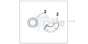 CBR1000RAA Australia - (U / ABS) drawing CARBON CRANKCASE COVER SET