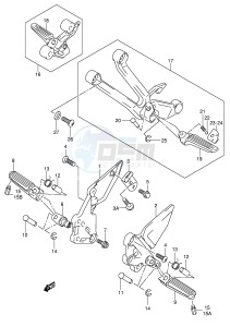 SV1000 (E2) drawing FOOTREST (MODEL K4 K5)