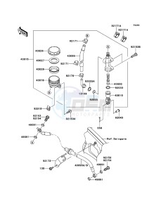 VERSYS KLE650CBF GB XX (EU ME A(FRICA) drawing Rear Master Cylinder