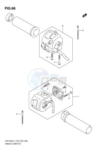 VZR1800 (E3) INTRUDER drawing HANDLE SWITCH (VZR1800L1 E3)