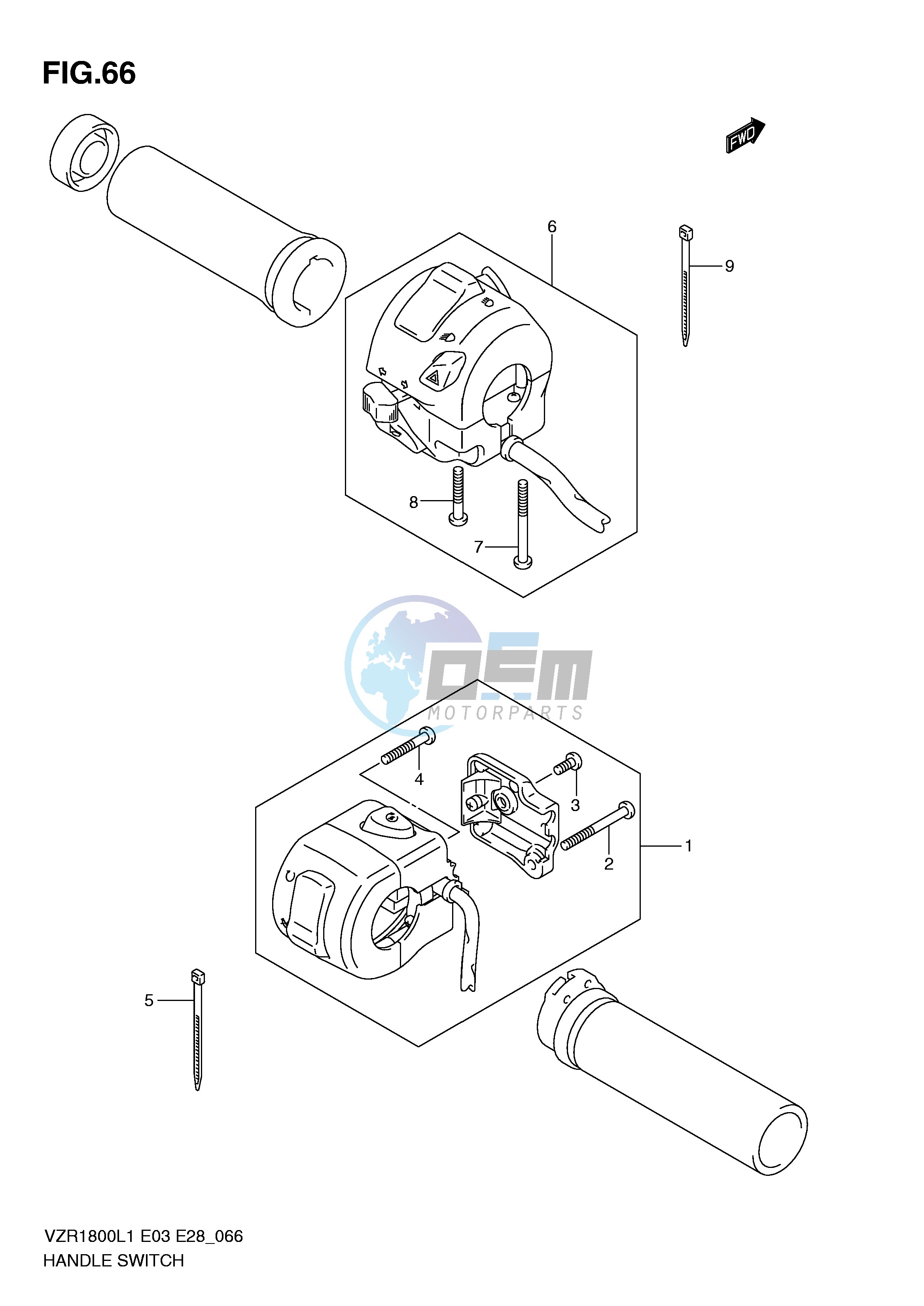 HANDLE SWITCH (VZR1800L1 E3)