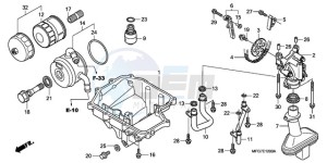 CB600FA39 UK - (E / ABS MKH ST) drawing OIL PAN/OIL PUMP