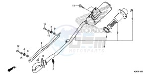 CRF125FE CRF125F Europe Direct - (ED) drawing EXHAUST MUFFLER