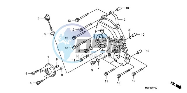 RIGHT CRANKCASE COVER