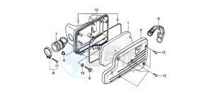 SJ100 1100 BALI EX drawing AIR CLEANER