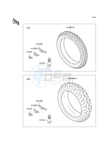 ZX 600 J [ZZR600] (J6F-J8F) J6F drawing TIRES