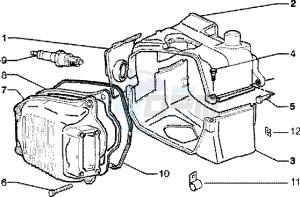 Skipper 150 4t drawing Cilinder head cover