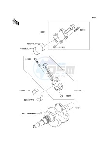 KRF 750 J [TERYX 750 FI 4X4 LE] (J9FA) J9FA drawing CRANKSHAFT