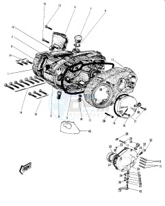 G4 TR (D-E) 100 drawing ENGINE COVERS G4TR_A -- 70-73- -