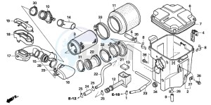 TRX500FE drawing AIR CLEANER