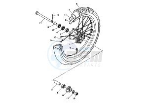 XTZ SUPER TENERE 750 drawing FRONT WHEEL