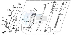 CB13009 BR / MME - (BR / MME) drawing FRONT FORK